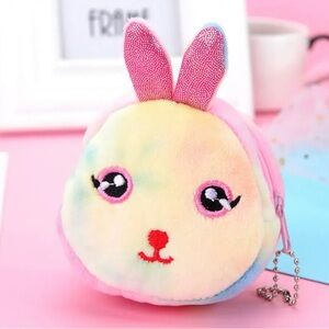 Colorful Rabbit Plush Coin Purse